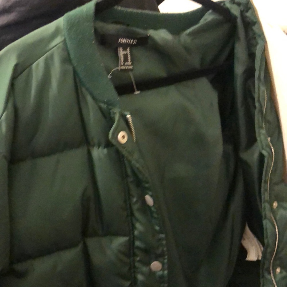 Green bomber jacket